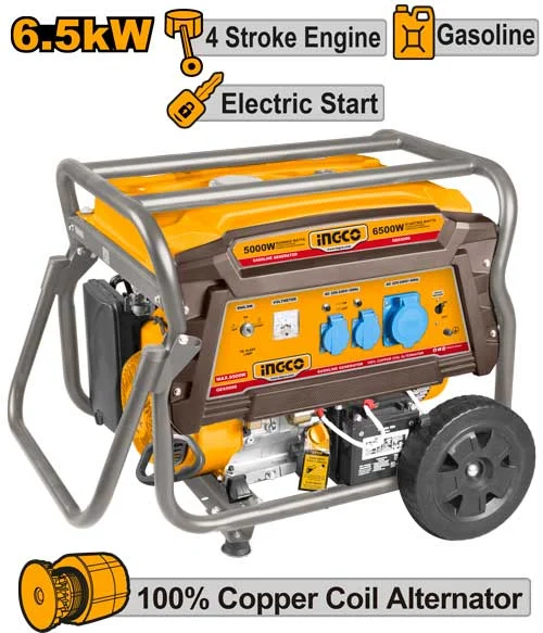 Generator pe benzină 6.5kW INGCO GE65006