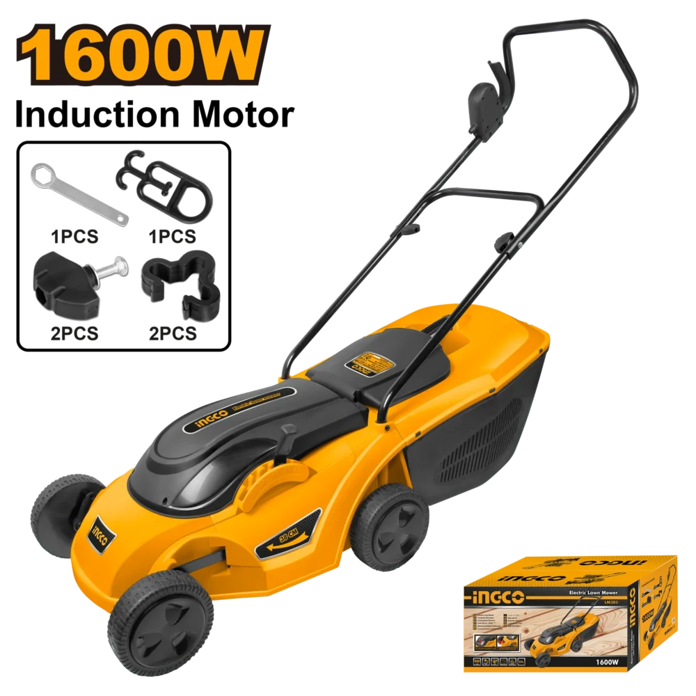 Mașina de tuns gazonul electrica 1600W INDUSTRIAL INGCO LM383
