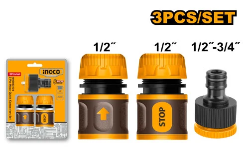 Set accesori p/u furtun 1/2-3/4 3buc INGCO HHCS03122