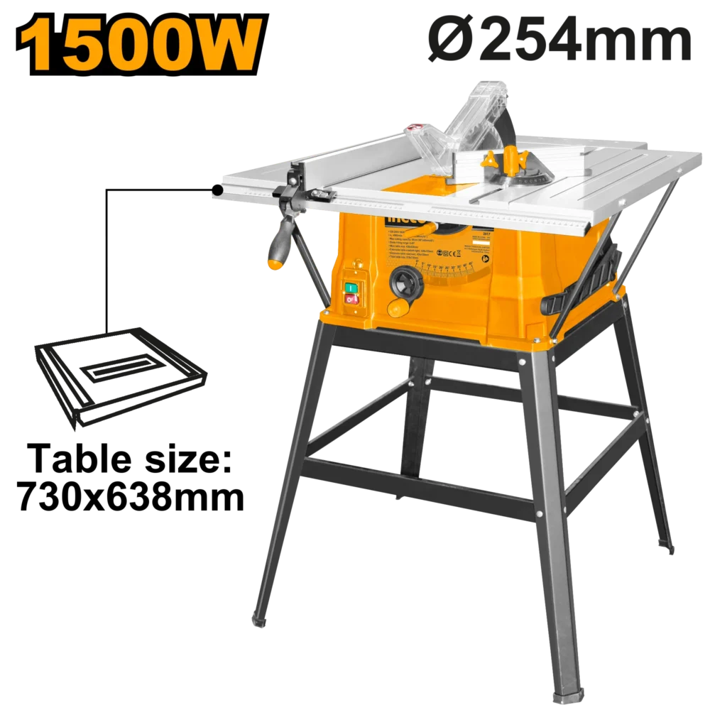Ferestrău circular de masă 1500W 254mm INGCO TS15007