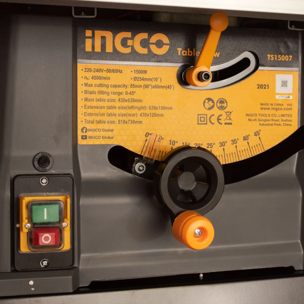 Ferestrău circular de masă 1500W 254mm INGCO TS15007