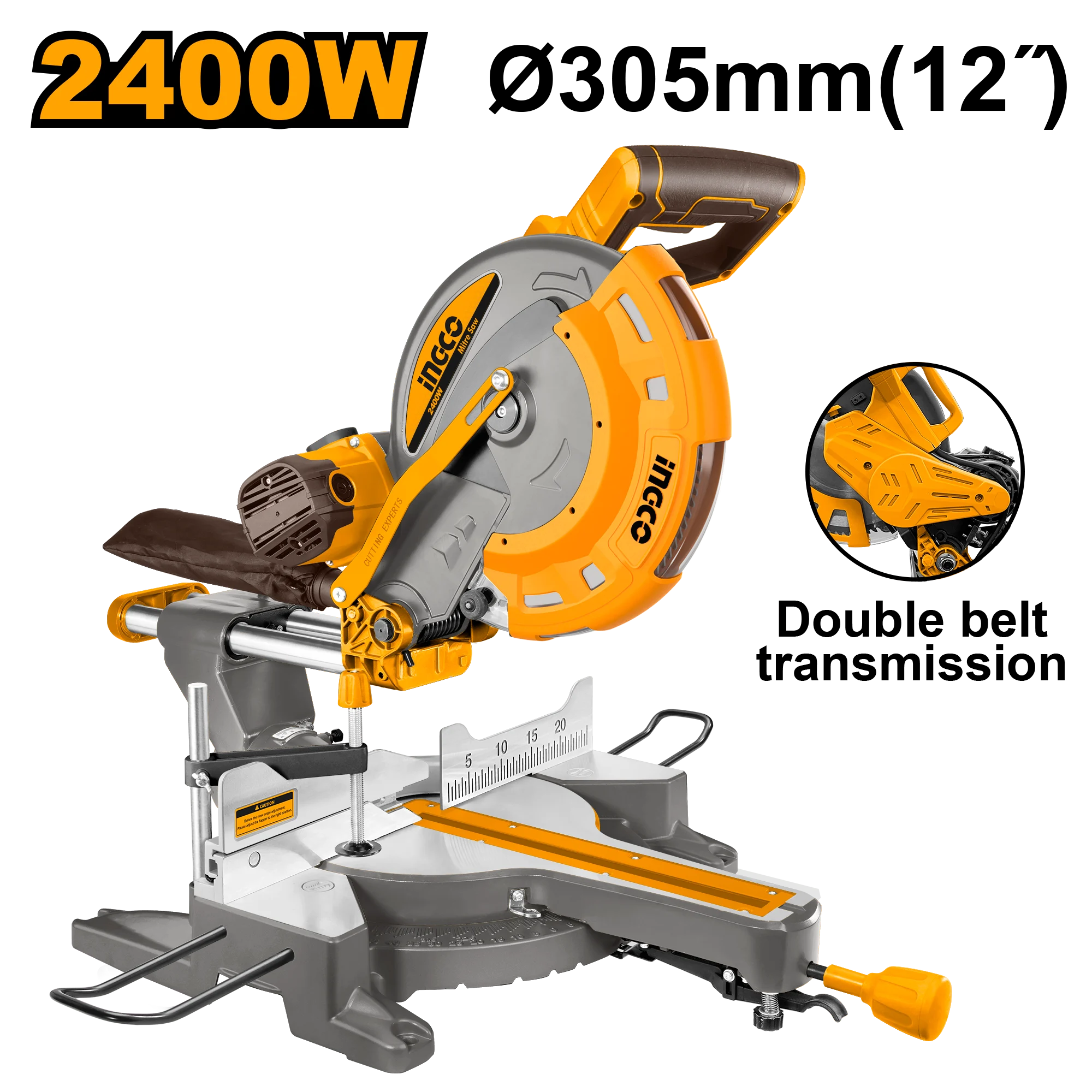 Торцовочная пила 2400W 305mm INGCO BM2S24007 Masina de debitat lemn 2400W 305mm INGCO BM2S24007