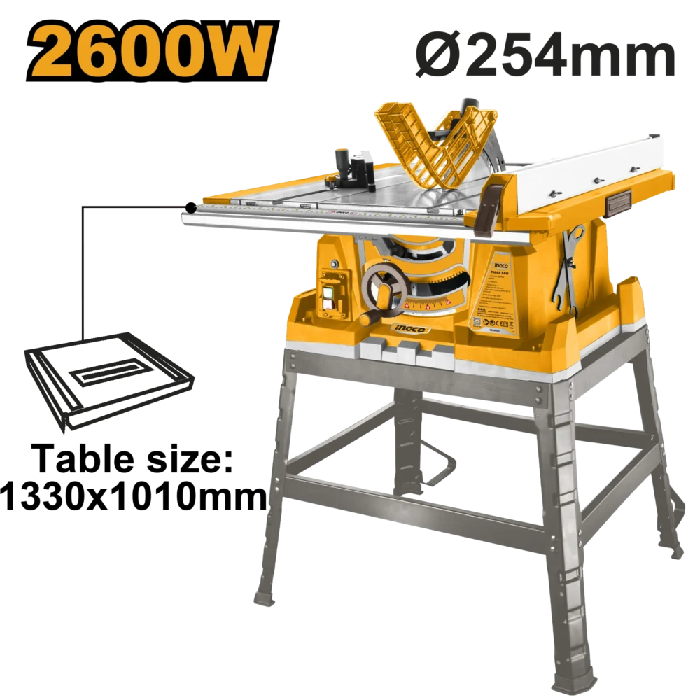 Ferestrău circular de masă 2600W 254mm INGCO TS26005