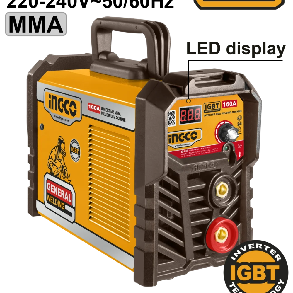 Aparat de sudură  cu invertor 160A INGCO ING-MMA16028