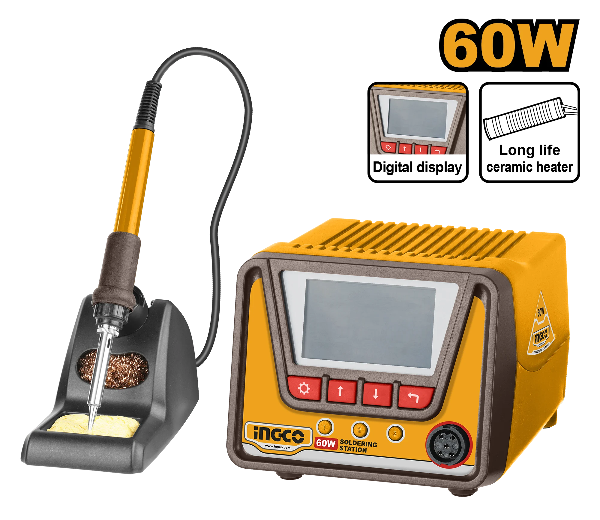 Stație de lipit 60W INGCO SI016923 Stație de lipit 60W INGCO SI016923
