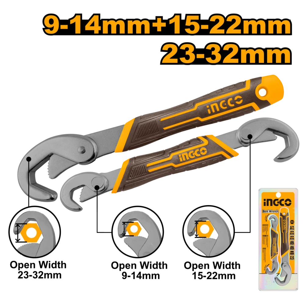 Set chei universale 2 buc INGCO HBWS09328