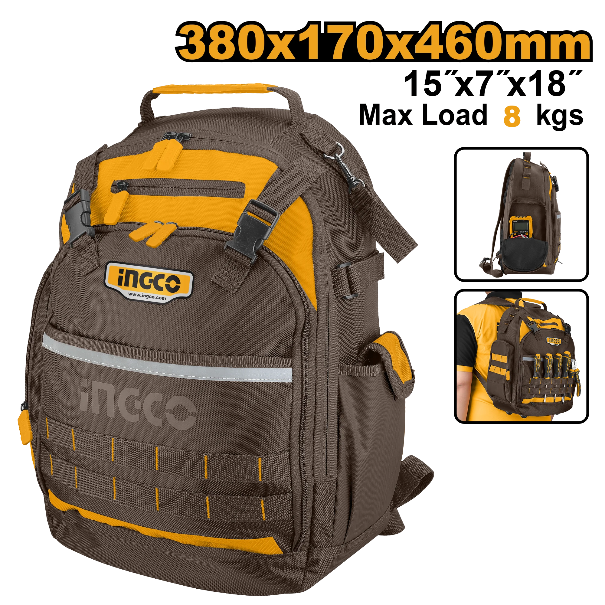 Рюкзак для инструментов INGCO HBP01028 Rucsac pentru scule INGCO HBP01028