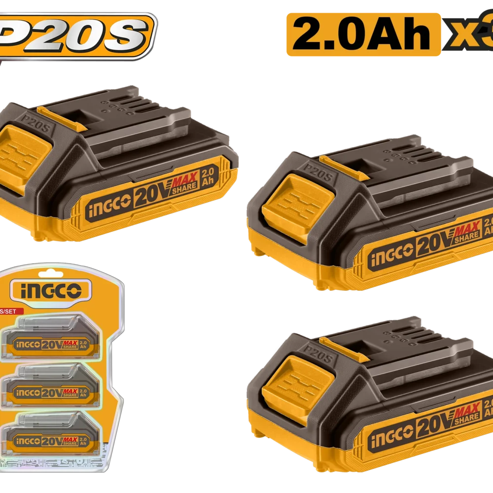 Set acumulatoare  3*2.0 Ah 20V INGCO COSLI240311