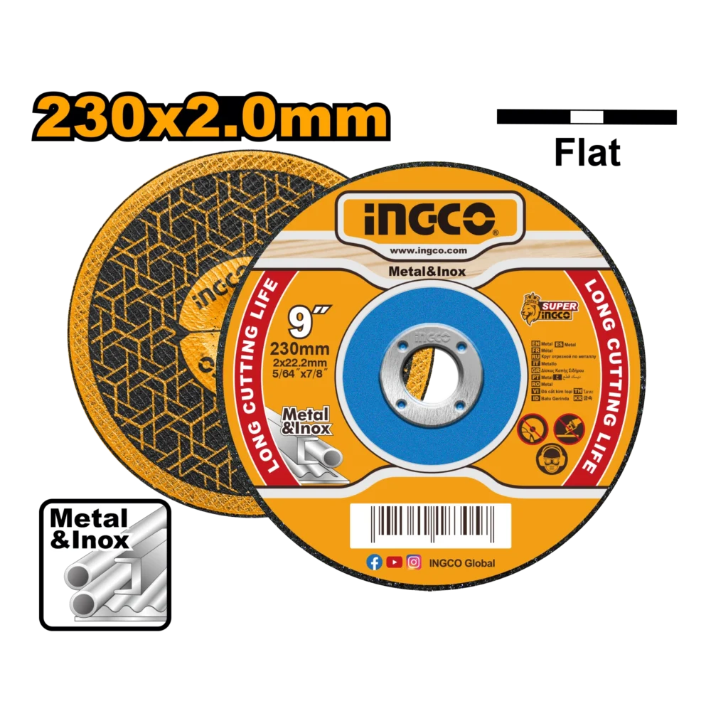 Disc p/u metal 230*2*22.2mm INGCO MCD202303