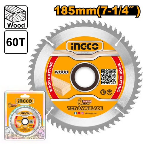 Disc pentru lemn 185x20mm 60T INGCO TSB118513