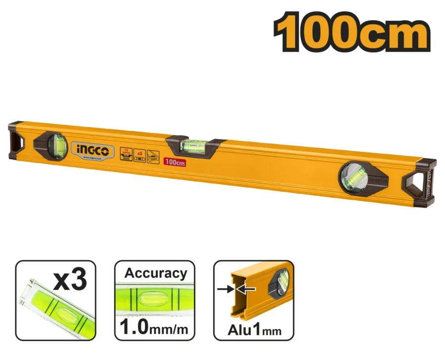 Nivela cu 3 indicatori 100cm  INGCO HSL18100