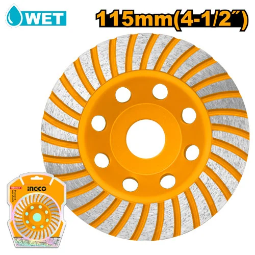 Disc diamantat tip cupa 115*22.22mm INGCO CGW011151
