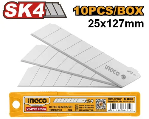 Set de lame 10bucati 25*127mm INGCO HKNSB2501