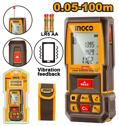 Telemetru cu laser 100m INGCO HLDD1008