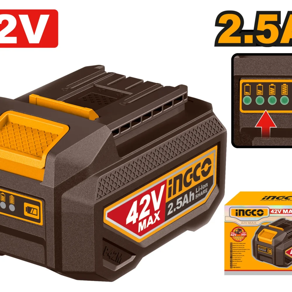 Acumulator Li-Ion 42V/2.5Ah INGCO FBLI42251