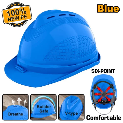 Cască de protecție albastră INGCO HSH803