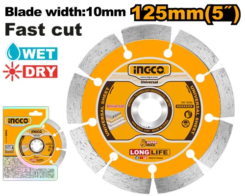 Disc diamant 125mm INGCO DMD011252 Disc diamant 125mm INGCO DMD011252