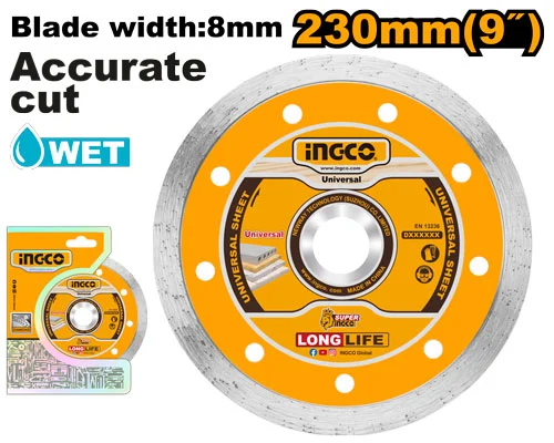 Disc diamantat pentru piatră 230mm INGCO DMD022302
