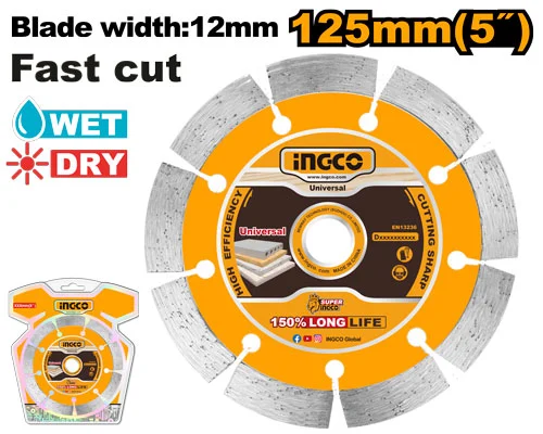 Disc diamant 125mm INGCO DMD011251
