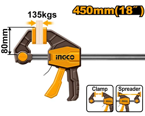 Menghină rapidă 80x450mm INDUSTRIAL INGCO HQBC18801
