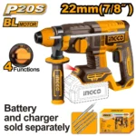 Ciocan rotopercutor compatibil cu acumulator 22mm INDUSTRIAL INGCO CRHLI21228