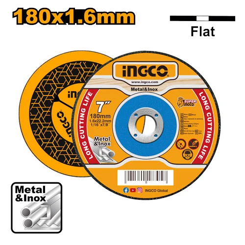 Disc pe metal 180*1.6*22.2mm  INGCO MCD161801