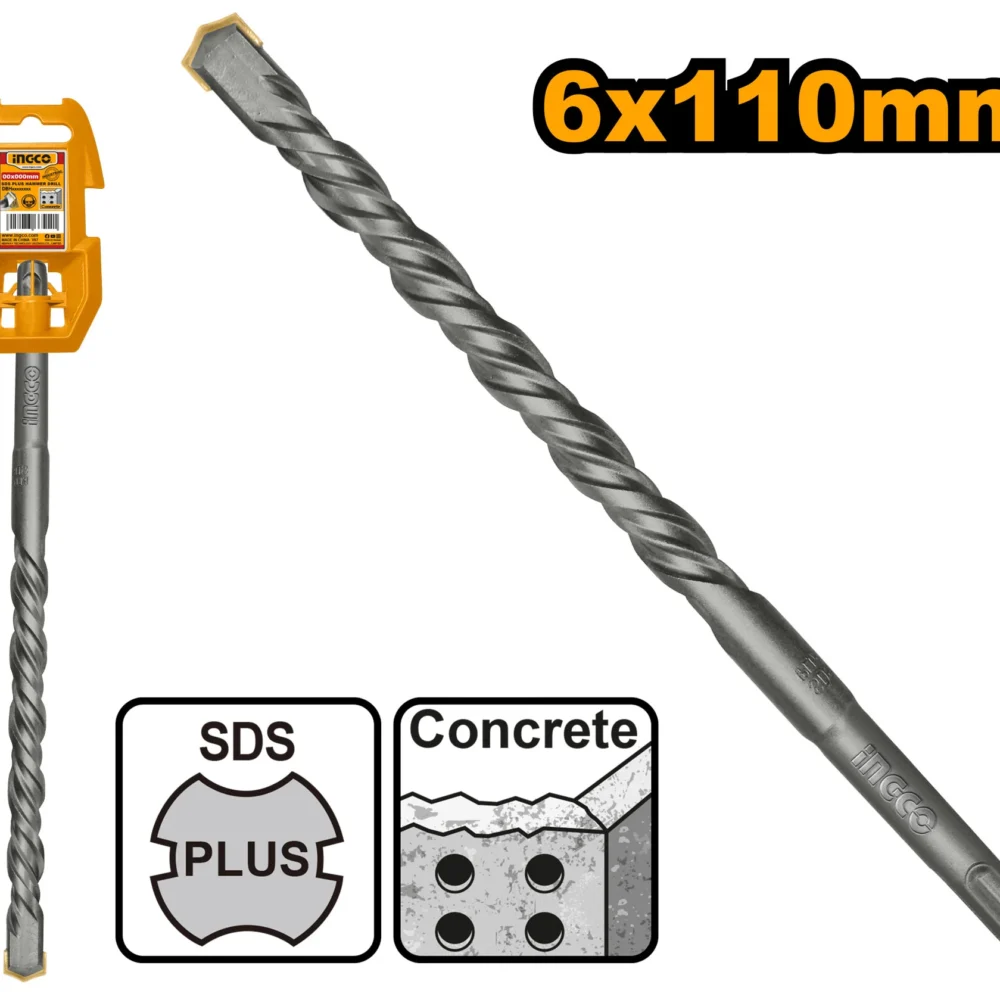 Burghiu pentru beton 6x110mm SDS-Plus INGCO DBH1210601