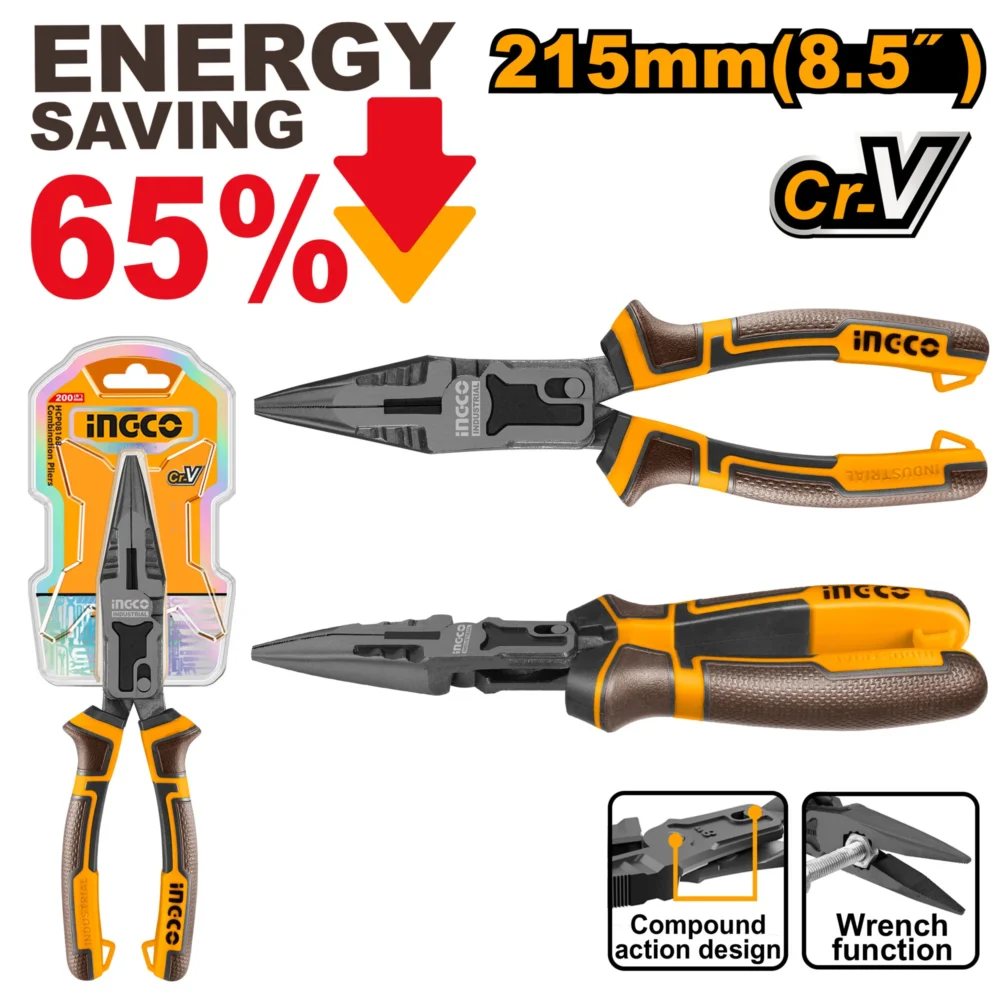 Clește cu varf ascutit  INGCO HCLNP58200