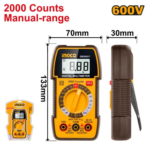 Multimetru digital  INGCO DM360011