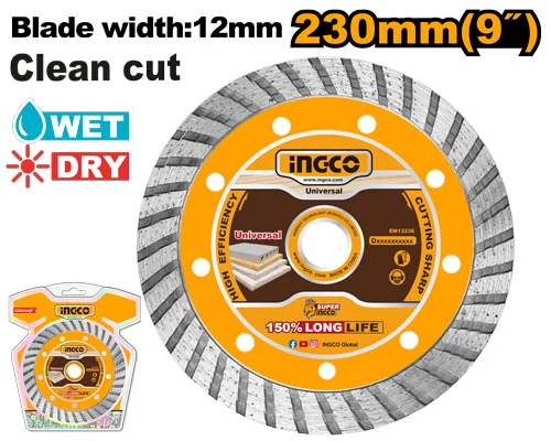 Disc diamant 230mm INGCO DMD032301 Disc diamant 230mm INGCO DMD032301