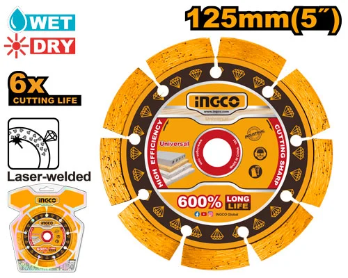 Disc diamant 125mm INGCO DMD071251