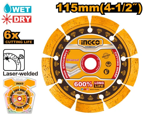 Disc diamant 115mm INGCO DMD071151