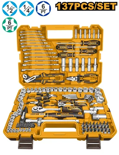 Set universal de scule 137buc INGCO HKTHP21371