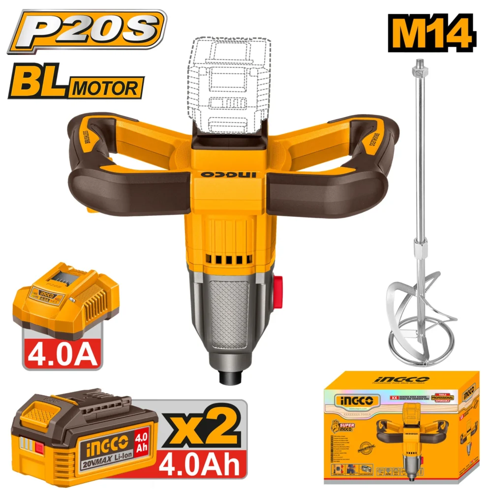 Mixer cu acumulator 20V INGCO MXLI20162