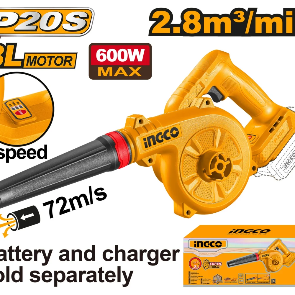 Suflanta frunze compatibila cu acumulator INGCO CABLI2068