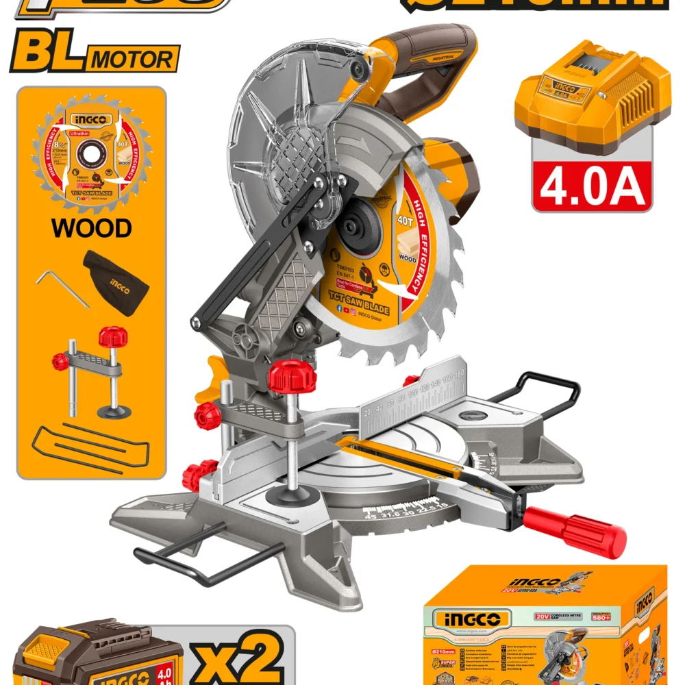 Masina de debitat lemn cu acumulator 20V INGCO CMSLI20212