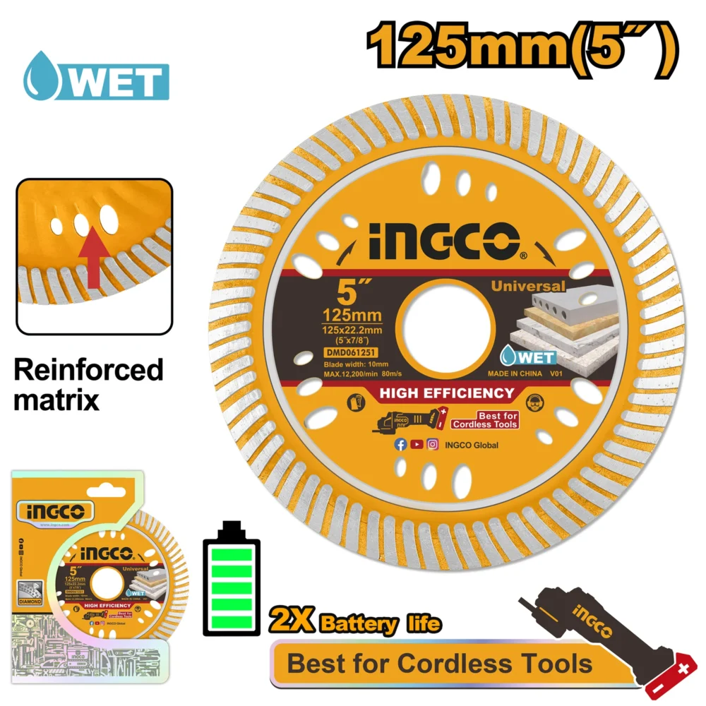 Disc diamant 125mm INGCO DMD061251