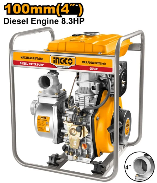 Motopompa diesel 1420l/min 8,3HP INGCO GEP406