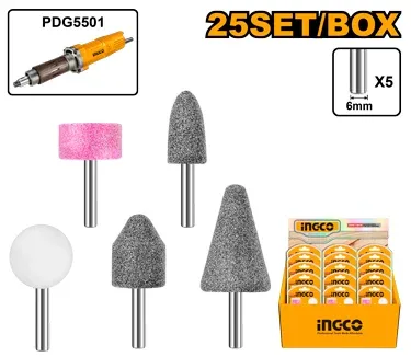 Accesorii pentru mini șlefuitor 5buc INGCO AKB0502