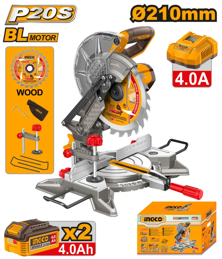 Masina de debitat lemn cu acumulator 20V INGCO CMSLI20212