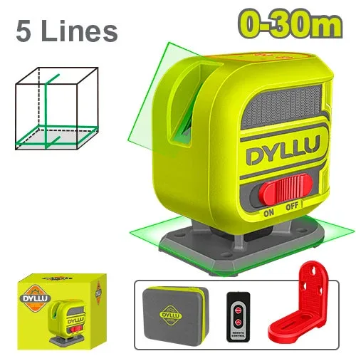 Nivela laser multi-linie 0-30m Verde DYLLU DTLE3M06