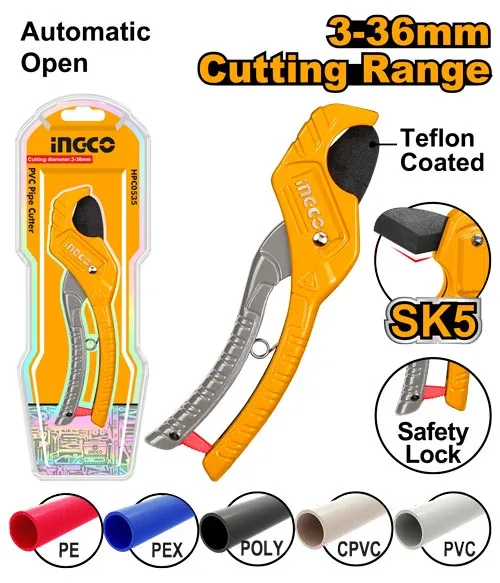 Foarfece de taiat PVC 3-36mm INGCO HPC3135