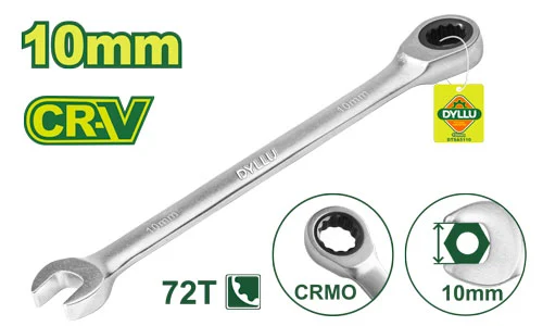 Cheie combinata cu clichet 10 mm CR-V DYLLU DTSA5110