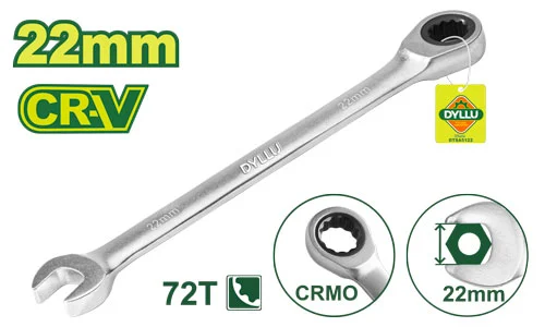 Cheie combinata cu clichet 22 mm CR-V DYLLU DTSA5122