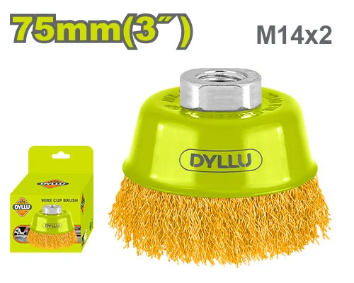 Perie cupa slefuit сu sarma 75mm DYLLU DTCE1401