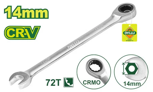 Cheie combinata cu clichet 14mm CR-V DYLLU DTSA5114