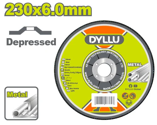 Disc pentru slefuit metal 230*6.0*22.2mm DYLLU DTAC1395 Disc pentru slefuit metal 230*6.0*22.2mm DYLLU DTAC1395