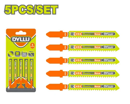 Set lamă pentru metal ferestrău alternativ 50mm 21TPI 5buc. DYLLU DTJB118A Set lamă pentru metal ferestrău alternativ 50mm 21TPI 5buc. DYLLU DTJB118A