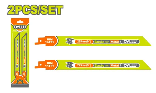 Set lamă pentru metal ferestrău alternativ 225mm 14TPI-BIM-Milled 2buc. DYLLU DTJT1122BF Set lamă pentru metal ferestrău alternativ 225mm 14TPI-BIM-Milled 2buc. DYLLU DTJT1122BF