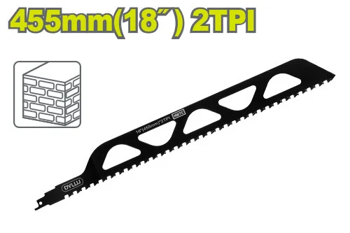 Lamă pentru cărămidă ferestrău alternativ 445mm 2TPI DYLLU DTJT2243HM Lamă pentru cărămidă ferestrău alternativ 445mm 2TPI DYLLU DTJT2243HM